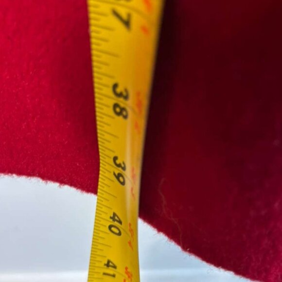 Bloomingdales Now Women Wool Coat Classic Button Up Elegance Red Size 20w - Picture 3 of 11